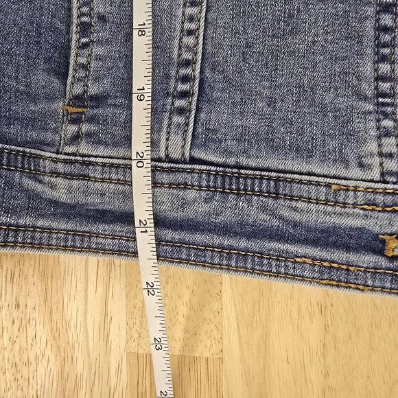 Soft Surroundings Jacket Womens Small Blue Denim Button Stretch Style 25015 - Picture 6 of 10